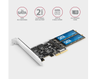 Axagon PCES-SA4M2 Kontroler PCIe 2x port SATA + 2x złącze M.2 - 1172788 - zdjęcie 2